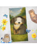 Mr. & Mrs. Panda Handtuch Hund Entspannen Design ohne Spruch in Weiß
