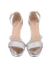 Ital-Design High-Heel Sandalette in Silber