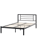Beliani 2-tlg Doppelbett CUSSET in Schwarz