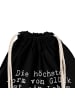 Mr. & Mrs. Panda Turnbeutel Die höchste Form von... mit Spruch in Schwarz