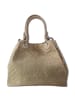 Toscanto Leder Handtasche, Umhängetasche Toscanto Tasche taupe, beige, braun ca. 31cm