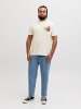 JACK & JONES PLUS T-shirt in Antique White