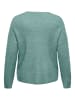 ONLY Carmakoma Strickpullover in Blue Surf