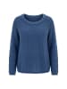 Ulla Popken Pullover in mattes jeansblau