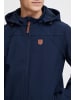 INDICODE Softshelljacke IDJonas 55-050MM Übergangsjacke mit abnehmbarer Kapuze in dunkelblau