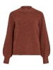 Vila Strickpullover in Burnt Henna