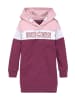 Kidsworld Sweatkleid in rosa-weiß-bordeaux