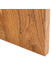 Beliani Esszimmertisch ARRAN in Braun - (W) 100 x (H) 75 x (L) 100 cm