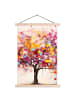 MuchoWow Poster mit Leiste Farbiger Baum  (BxH)