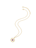 Glanzstücke München Halskette Sonne aus Sterling Silber mit Amethyst in gelbgold