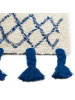 Beliani Kurzflor ERZINCAN in Beige/Blau/Schwarz - (W) 160 x (H) 1.4 x (L) 230 cm