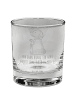 Mr. & Mrs. Panda Whiskyglas Hund Blume mit Spruch in Transparent