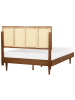 Beliani Doppelbett AURAY in Braun - (W) 145 x (H) 119 x (L) 204 cm