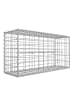 SONGMICS Gabionen Patya in Silbern - (B)100 x (H)50 x (T)30 cm