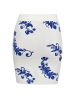 ebeeza Damen Rock in WOLLWEISS BLAU