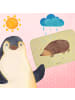Mr. & Mrs. Panda Badteppich Igel Herzen ohne Spruch in Gelb Pastell