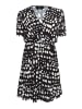 faina Damen Kleid in Schwarz Weiss