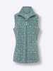 Sieh an! Fleece-Weste in jade-kalkmint-bedruckt