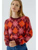 Oui Strickpullover von Oui in Dk Red