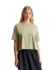 Marc O'Polo DENIM Oversize-T-Shirt cropped in Elm Green