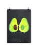 Mr. & Mrs. Panda Bild Avocado Pärchen ohne Spruch in Kreidetafel
