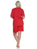 NORMANN kurzarm Schlafanzug Shorty Pyjama in rot