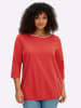 sheego 3/4-Arm-Shirt in erdbeere