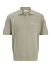 JACK & JONES Junior Gestricktes Polo in Seagrass