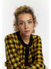 myMo ROCKS Damen Strickjacke in Schwarz Gelb
