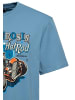 King Kerosin King Kerosin Print T-Shirt Hot Rod in hellblau