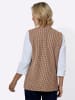 WITT WEIDEN Jersey-Weste in braun-sand-gemustert
