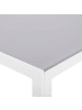 Beliani Gartentisch CATANIA in Grau/Weiß - (W) 91 x (H) 71 x (L) 160 cm