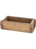 Novaliv Novaliv Holzkiste Vintage 30 x 15 x 10 cm Alte Ziegelform Holz EIN KAM in Braun