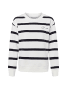 Marie Lund Sweatshirt in weiß marine