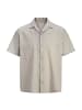 Jack and Jones Hemd Summer Linen Blend Resort Shirt in Beige