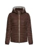Camel Active Winddichte Jacke mit seitlichem Strick-Einsatz in Braun