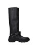 Burberry Schwarz Leder Stiefel