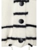 More & More kuschelige Strickjacke, Kapuze in offwhite/black