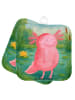 Mr. & Mrs. Panda Potholder Axolotl Glücklich Design ohne Spruch in Weiß