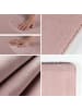 KADIMA DESIGN Teppich Kurzflor Uni-Farbe Microfaser Antirutsch Wohnzimmer waschbar in Rosa