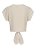 Cloud5ive Cloud5ive Musselin Top with knot detail in beige