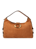 Guess Camden Schultertasche Leder 39 cm in cognac