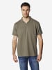 KOROSHI Normal polo fancy basic Ã¼bergrÃ¶sse in khaki