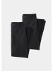 GOLDNER Kurzgröße:  Ausgestellte Leggings im Doppelpack in schwarz / schwarz