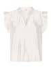 Soaked in Luxury Kurzarm-Bluse SLKarolina Gerade Passform in Whisper White