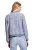 BETTY & CO Tweedblazer mit Rundhalsausschnitt in Light Blue/Dark Blue