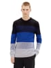 TOM TAILOR Denim Pullover STRUCTURED COLORBLOCK in Mehrfarbig