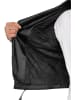 Reichstadt Reichstadt Herren Slim Fit Kunstlederjacke Silver Zipper  RS003PU Black XXXL