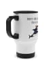 Mr. & Mrs. Panda Kaffeebecher Orca Zylinder mit Spruch in Weiß
