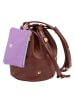 DuDu Filicudi Beuteltasche Leder 14 cm in chocolate